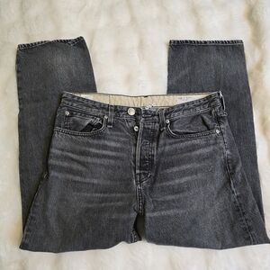 Rag & Bone Classic Cropped Black Denim Jeans Sz 29